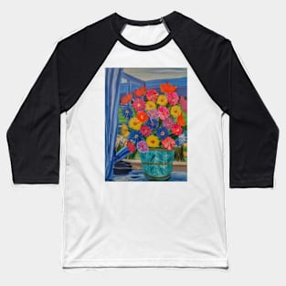 flowers in the window Baseball T-Shirt